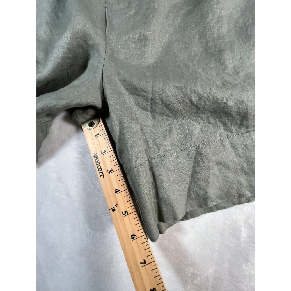 NWT Just Jeans Womens 14 Linen Shorts Moss Green 6" inseam - Picture 10 of 11